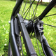 A close up photo of the automatic gearbox fitted to the rear of the VanMoof S3 bike.